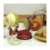 Apple Master Apple Peeler with Vacuum Base and Optional Clamp Red